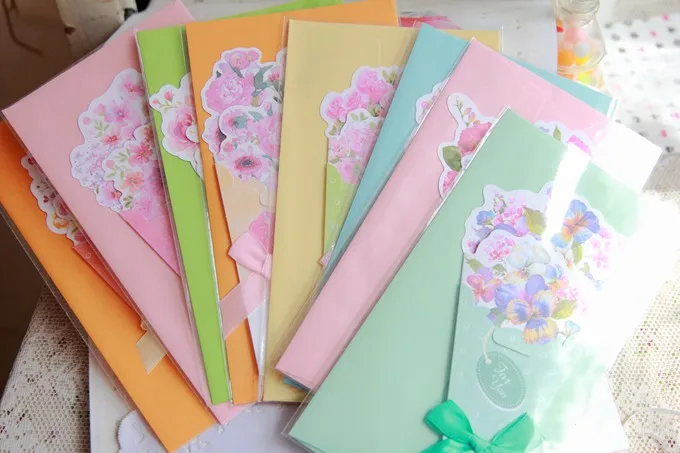 Красивые бумажные 3D букеты цветочные формы поздравительные открытки конверты