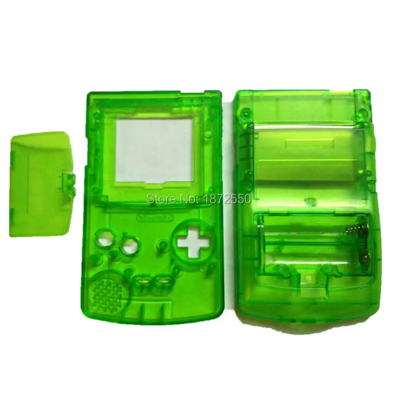 Clear Green Color Game Case Limited Screen Lens For NintendoGBC Retro Console Housing Shell Fit GameboyColor Girl Boy Gifts | Электроника