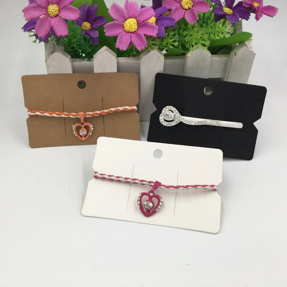 200 шт. бумажные карты для волос заколки аксессуары с картами | Украшения и