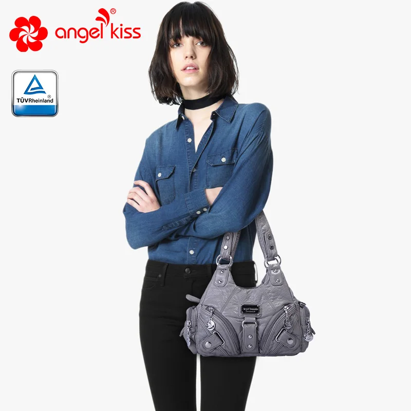 Кожаные сумки Angels kiss из мягкой искусственной кожи Женская Повседневная Сумка