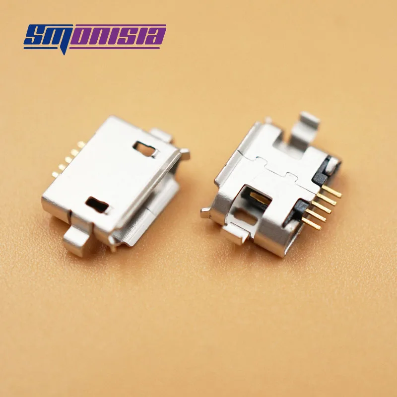 Микро USB разъем smonsy медная 2DIP ножка замена мобильного телефона для