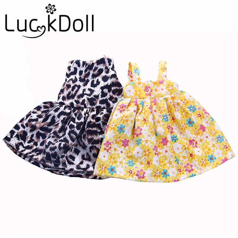 

LUCKDOLL Various Styles Dresses For Fit 14.5 Inch American Doll Wellie Wishers Accessories Doll Shoes