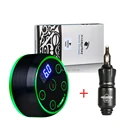 Профессиональный набор для татуировок, профессиональная мини-тату-ручка с AURORA II и 10 игл, мощный набор для татуировок