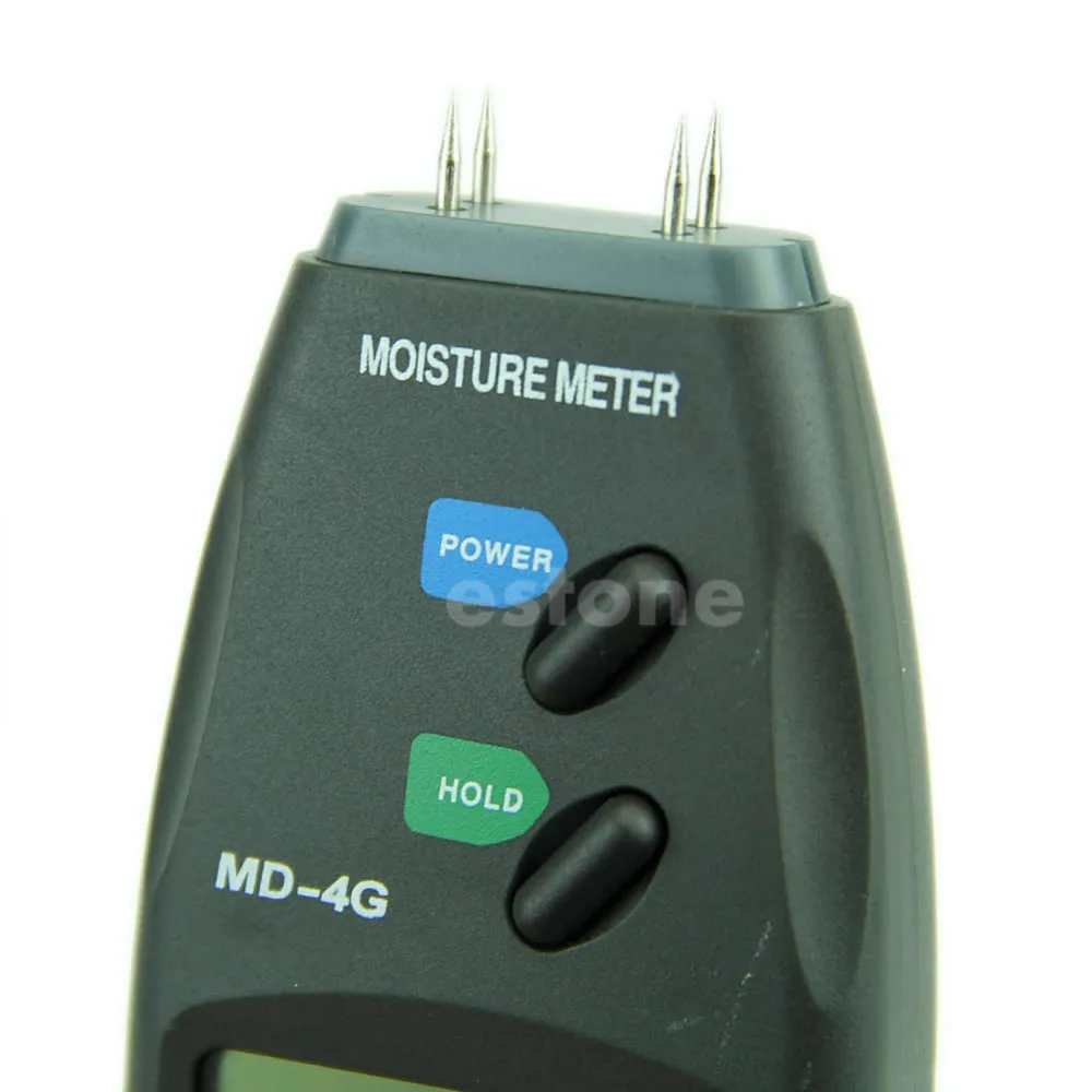 Новейшие цифровые 4 Pin ЖК-дисплей влажности древесины метр Damp детектор Тестер 5%-40%#37144