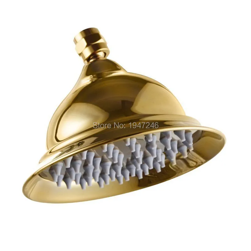 Фото Manufacturers wholesale marketing 6 inch Top Ceiling Rainfall Shower Head Brass Golden Обустройство дома Manufacturers wholesale marketing 6 inch Top Ceiling Rainfall Shower Head Brass Golden Обустройство дома