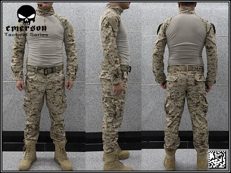 Боевая униформа для страйкбола Emerson BDU USMC операционное снаряжение костюм лягушки