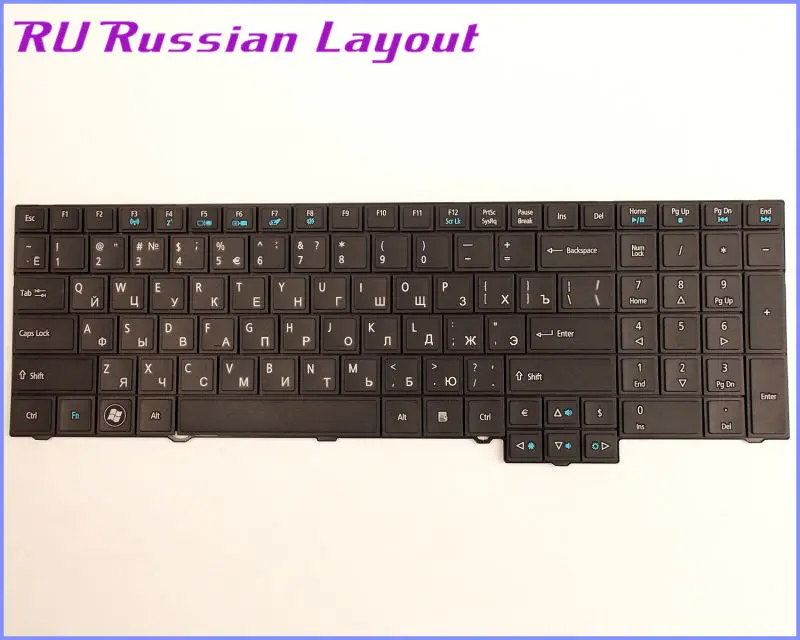 Новый российский Клавиатура для ноутбука версии Acer Travelmate 5760 5760G 6595 6595G 8573 8573G 7750 7750G