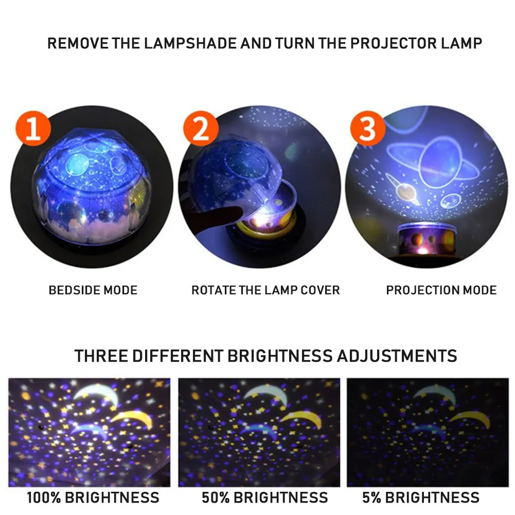 СВЕТОДИОДНЫЙ Ночник Новинка светодиодный проектор свет USB Рождественский