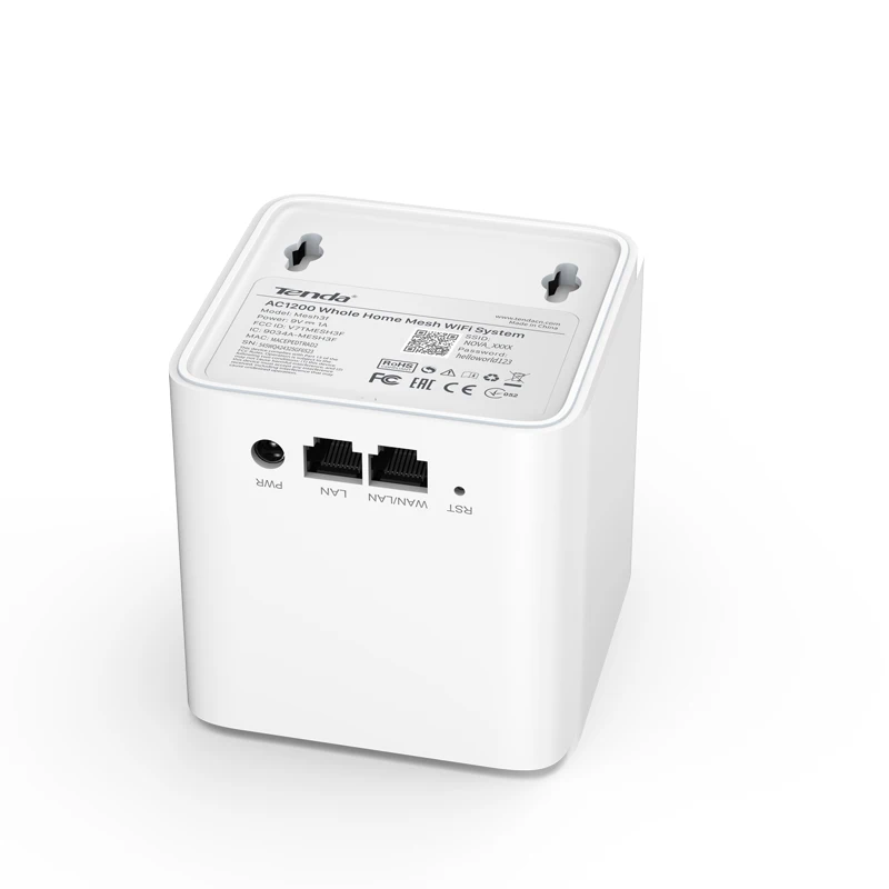Tenda Nova MW3 весь дом сетки гигабитный Wi-Fi Системы с AC1200 2,4G/5,0 ГГц Wi-Fi Беспроводной маршрутизатор и ретранслятор, приложение дистанционное управление