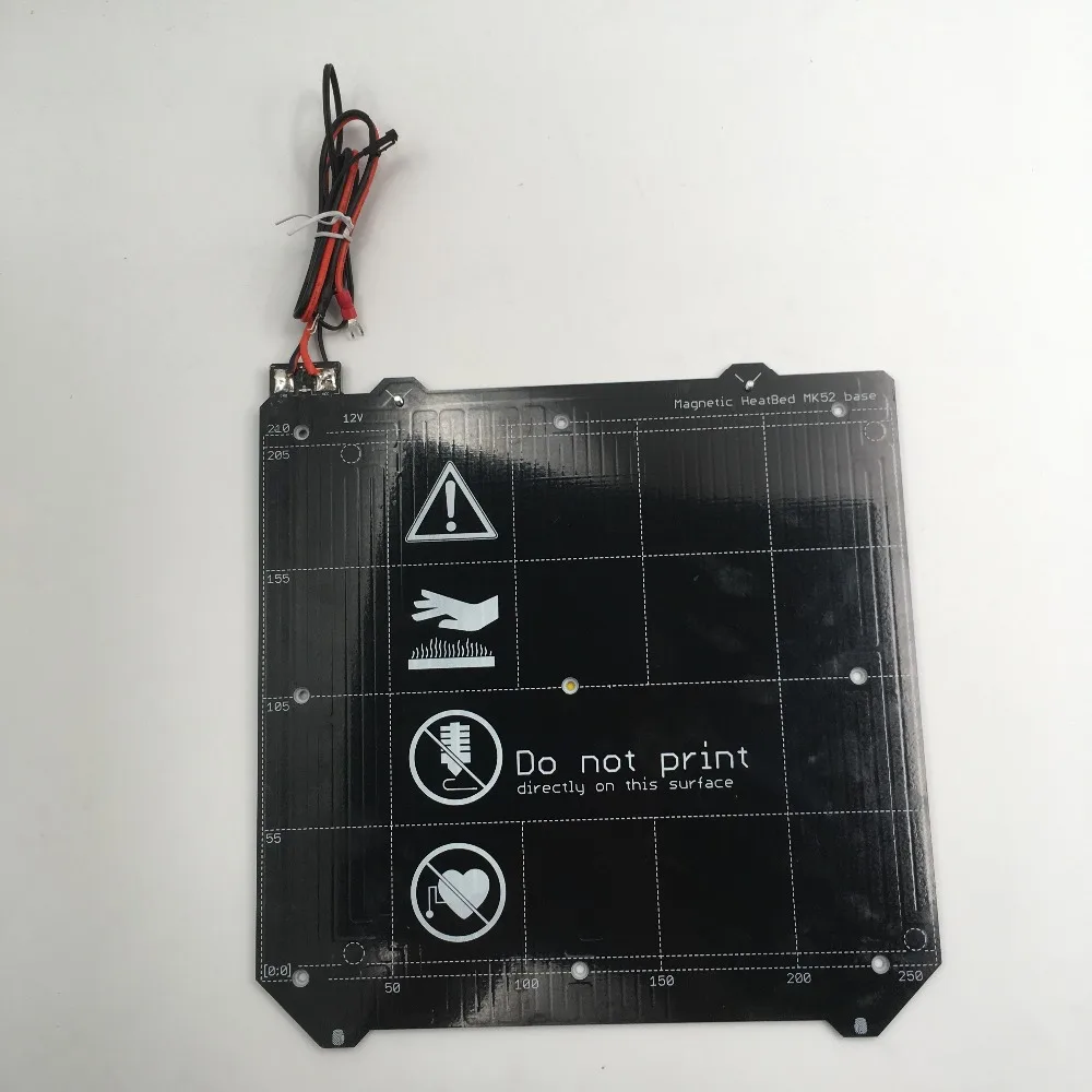 Cloned Prusa i3 MK3 3D принтер магнитный MK52 тепловой стол 24 в сборе (Presell)|Детали и