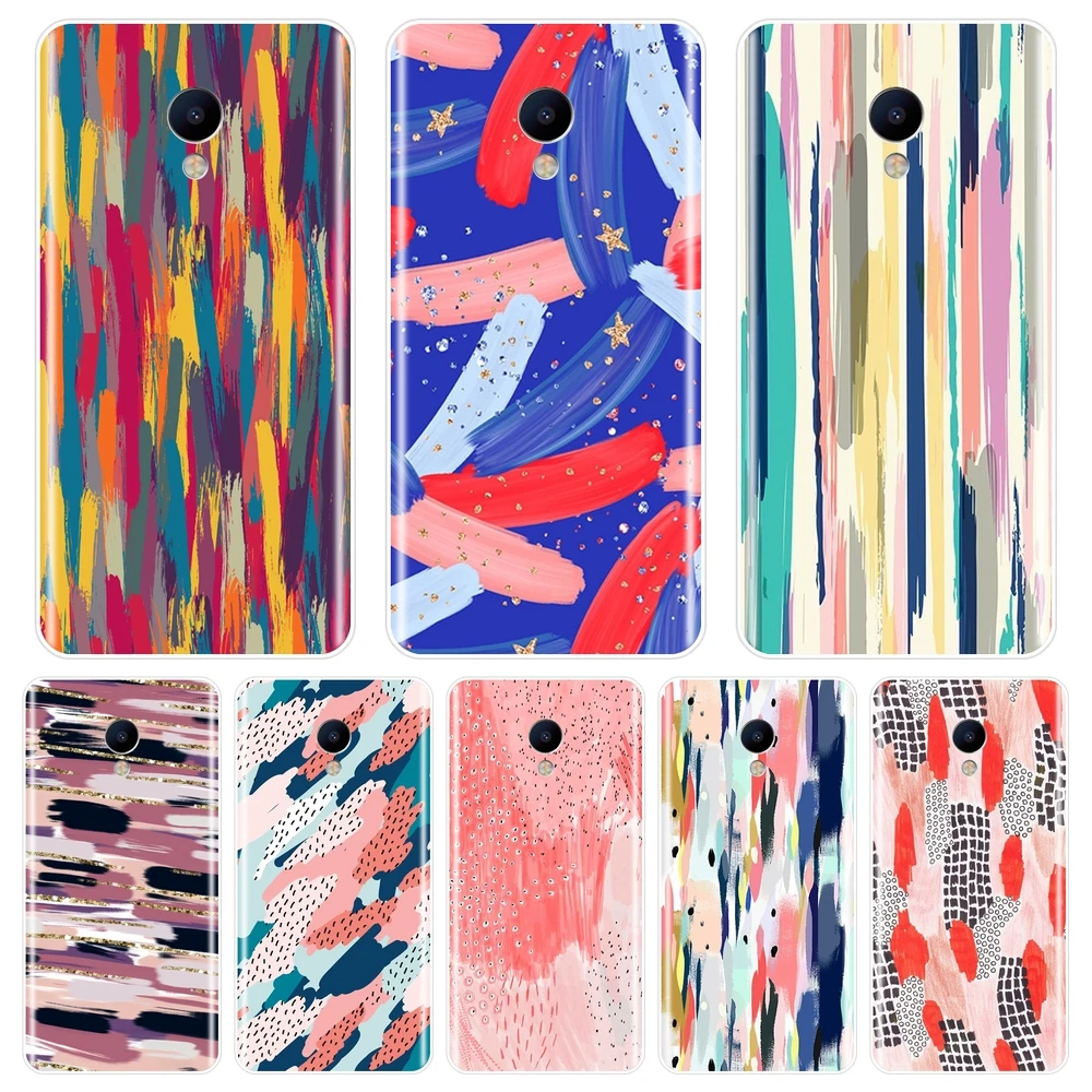 Задняя крышка для Meizu M6 M6S M6T M5 M5C M5S M3 M3S M2 платье в стиле граффити полоску мягкие