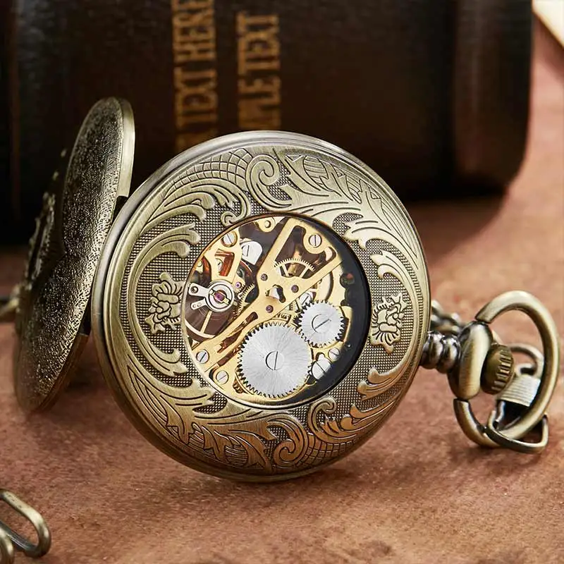 Роскошный Золотой винтажный с отверстиями в стиле стимпанк Скелет Механические