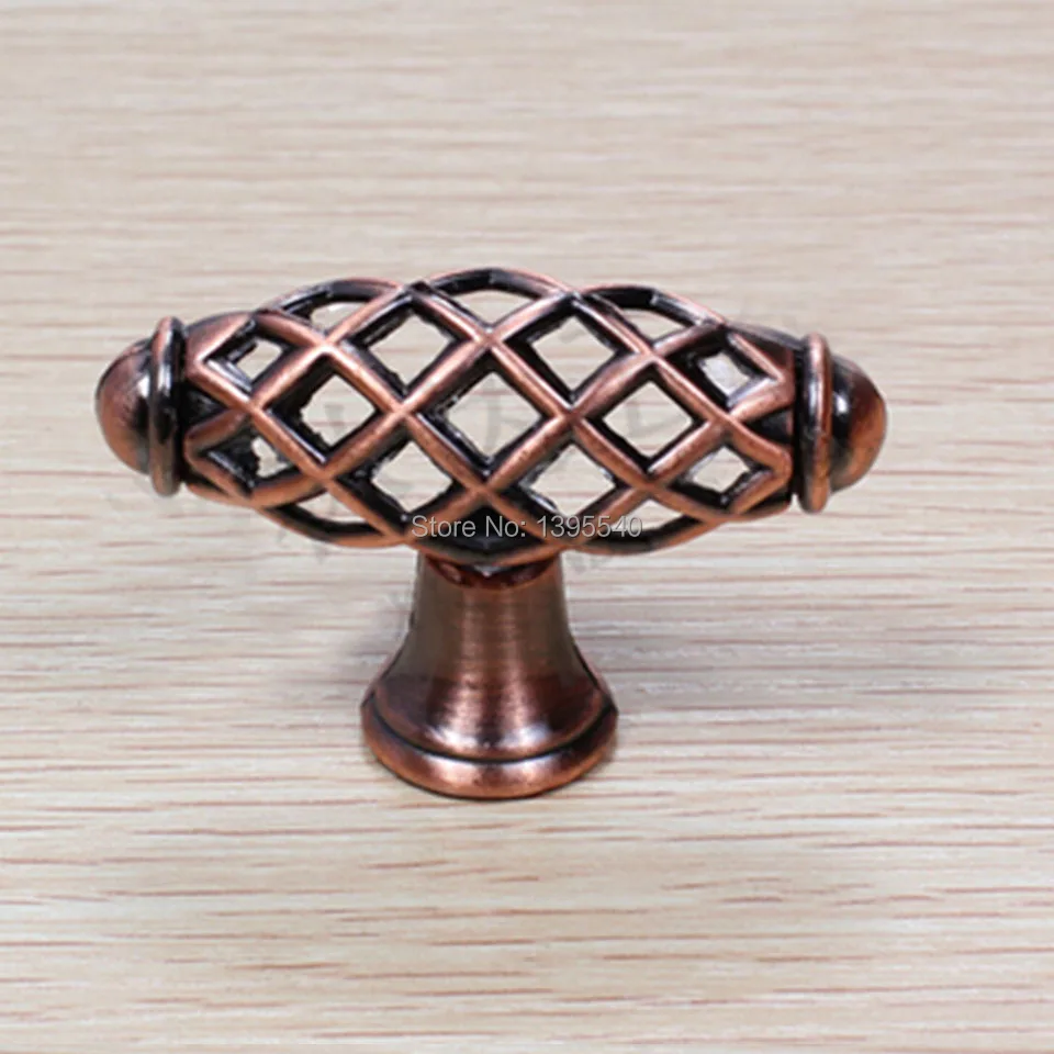 

10 шт., медная ручка для шкафа, под старину