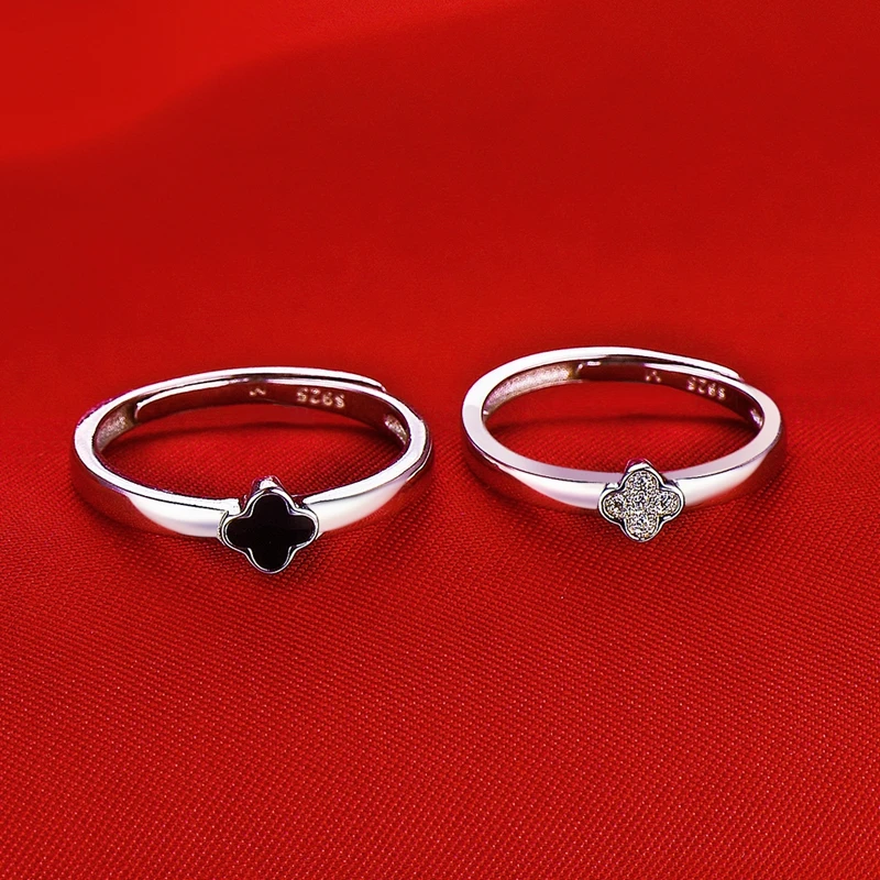 1 пара! Парные кольца из стерлингового серебра для мужчин и женщин обручальные