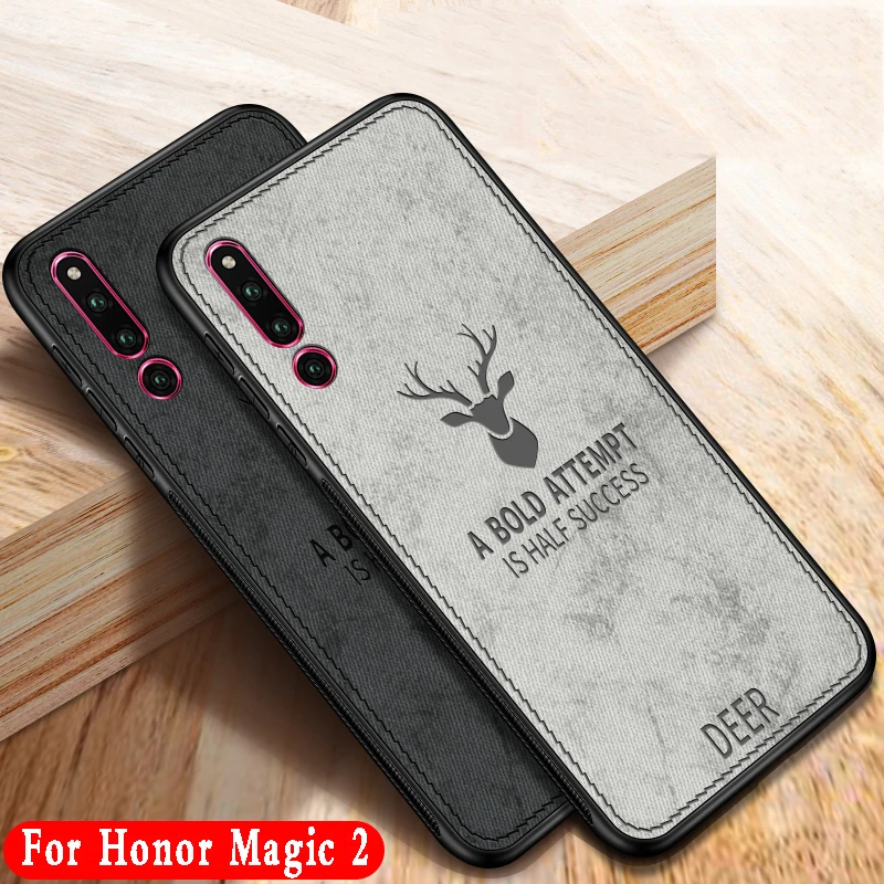 Чехол для Huawei Honor Magic 2 тканевый чехол накладка Силиконовый противоударный