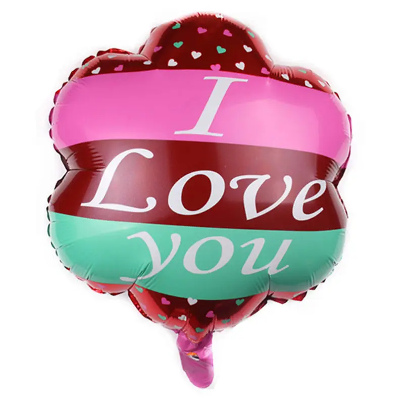 XXPWJ Новый 18 дюймовый узор i love алюминиевый воздушный шар для свадебной комнаты