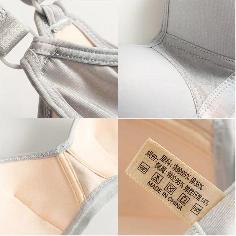 

Women Wireless Adjust Bralette Sexy Padded Bras Push Up Lingerie Seamless Bra Plunge Intimates Female Underwear
