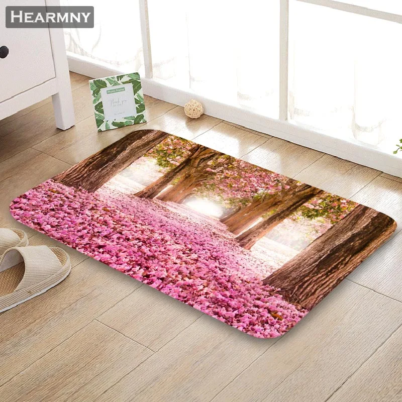 Nice Forest Doormat Outdoor Floor Mat Home Creative Super Soft Absorbent Bathroom Door Entrance 40X60cm 50x80cm | Дом и сад