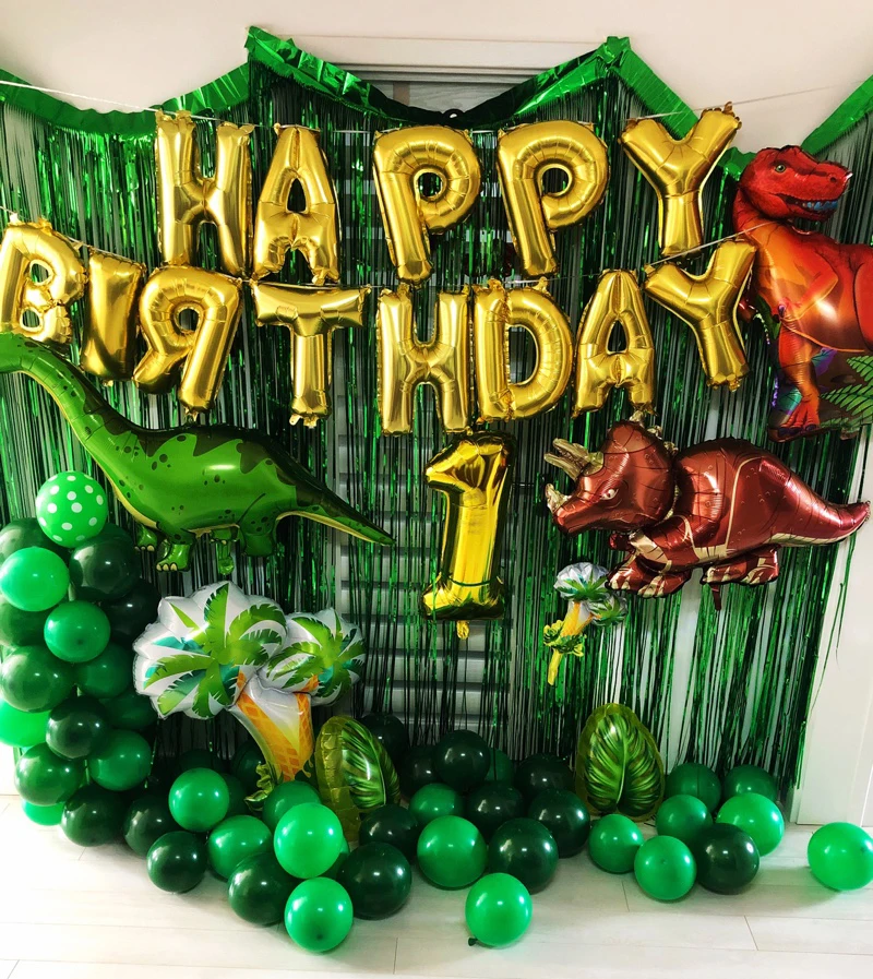 Животные шарики для день рождения джунгли вечерние для вечеринки в стиле сафари Динозавр джунгли тематические вечерние шары на день рождения Декор Детские шары на день рождения