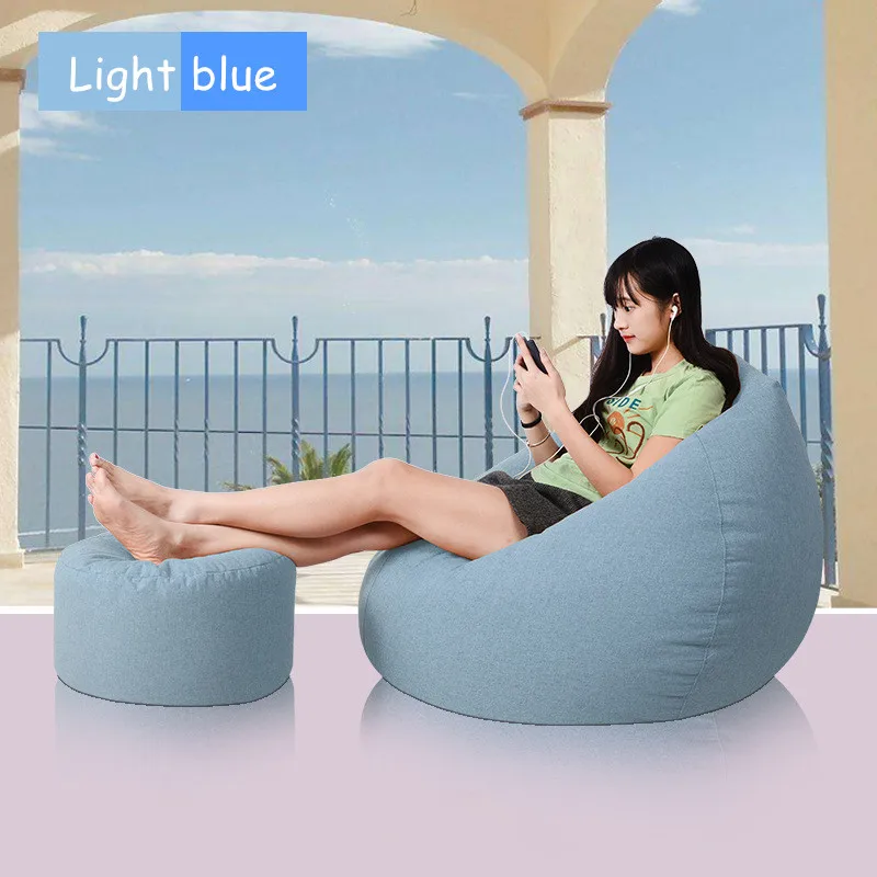 Bean Bag Обложка для гостиной Спальня балкон татами одного окна Air погремушка мебель для дома без заполнения ленивый погремушка кровати