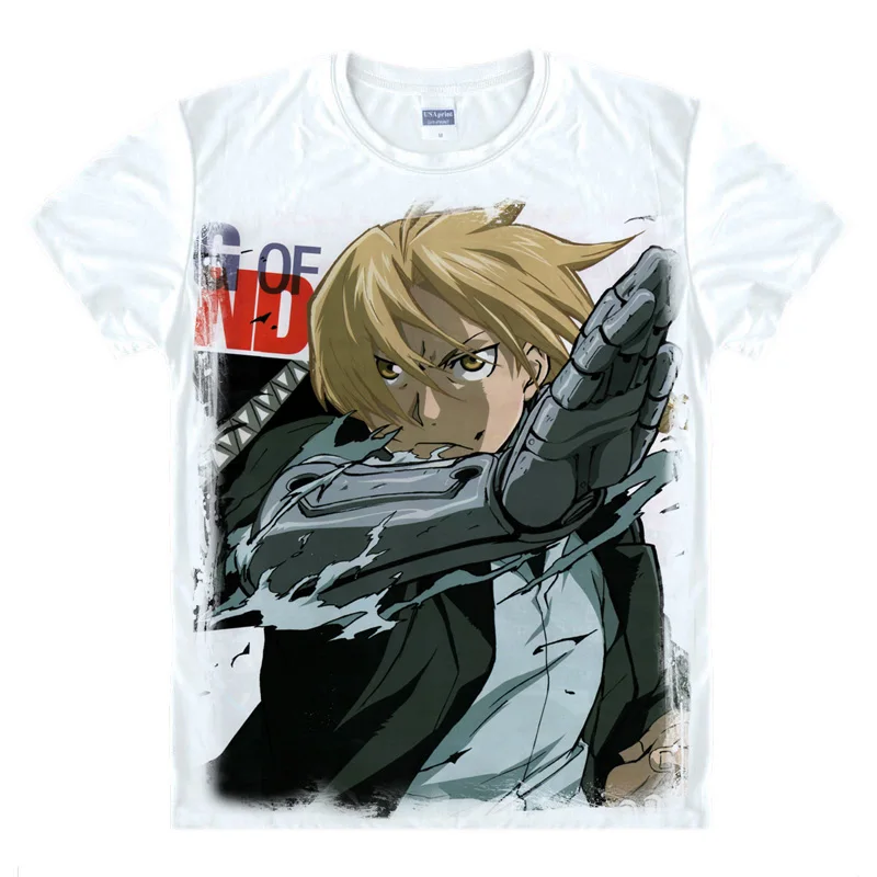 Style 14 Coolprint аниме рубашка Стальной алхимик футболки мульти-стиль короткий рукав Эдварда Элрика Альфонса Косплей Motivs рубашки - Цвет: Style 14