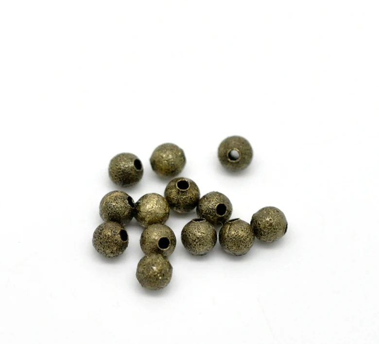 DoreenBeads медные бусины-шарики из спейсеры античный бронзовой узор Матированный