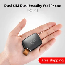Dual Sim двойной режим ожидания адаптер iKOS K1S без Jailbreak iOS 12 вызова текст функции для iPhone5-X/i Pod Touch 6th/i Pad