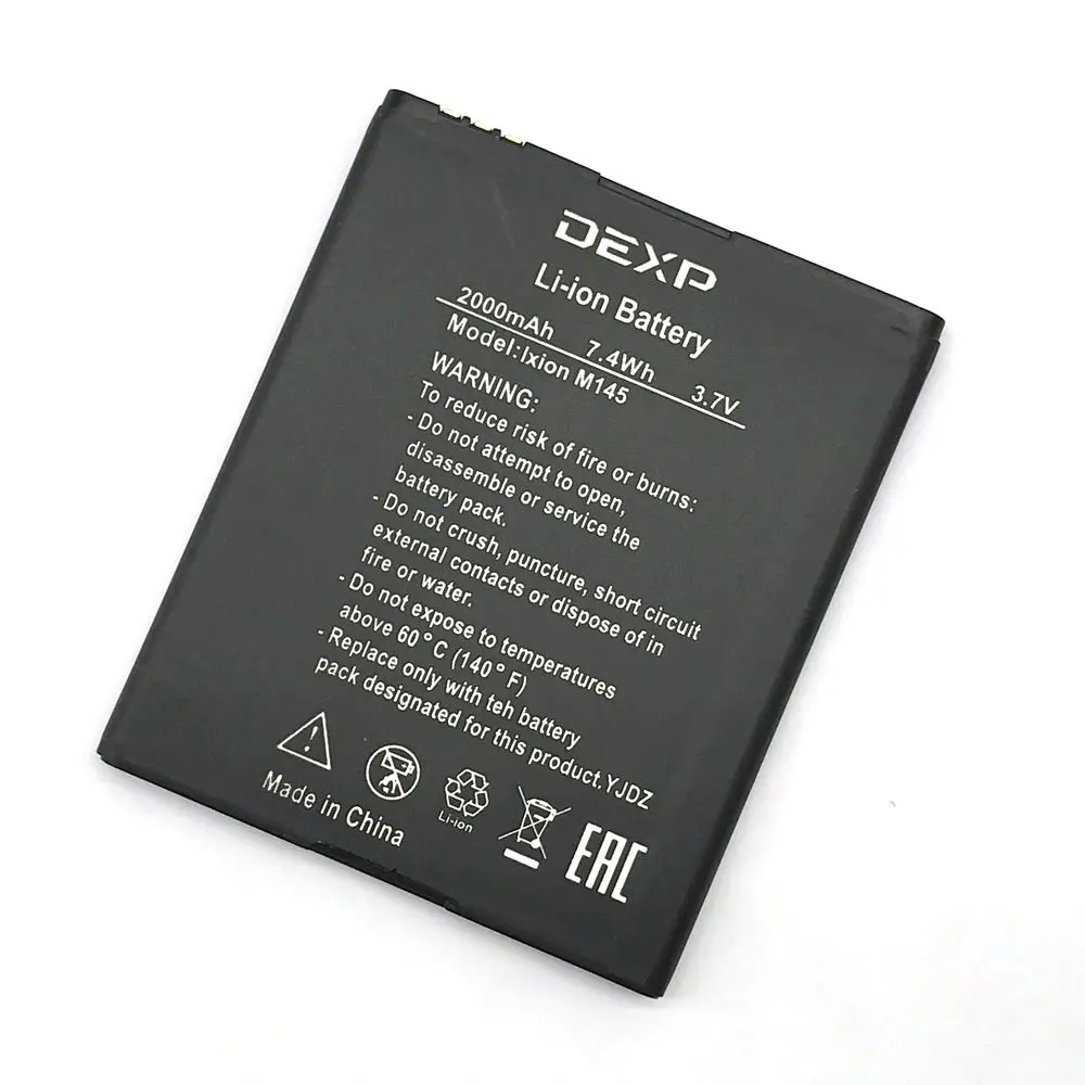 Высококачественный аккумулятор 2000 мАч для телефона DEXP IXION M145|Аккумуляторы