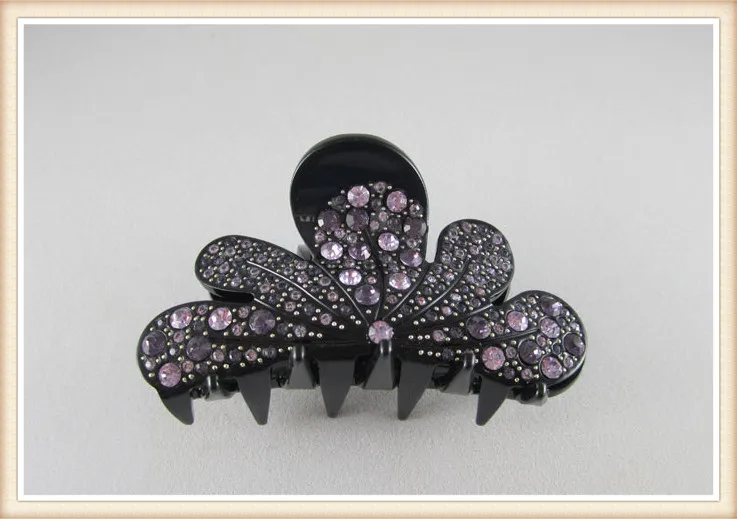 Полный Стразы 9 5 см большой Размеры Павлин Форма заколки для волос заколка