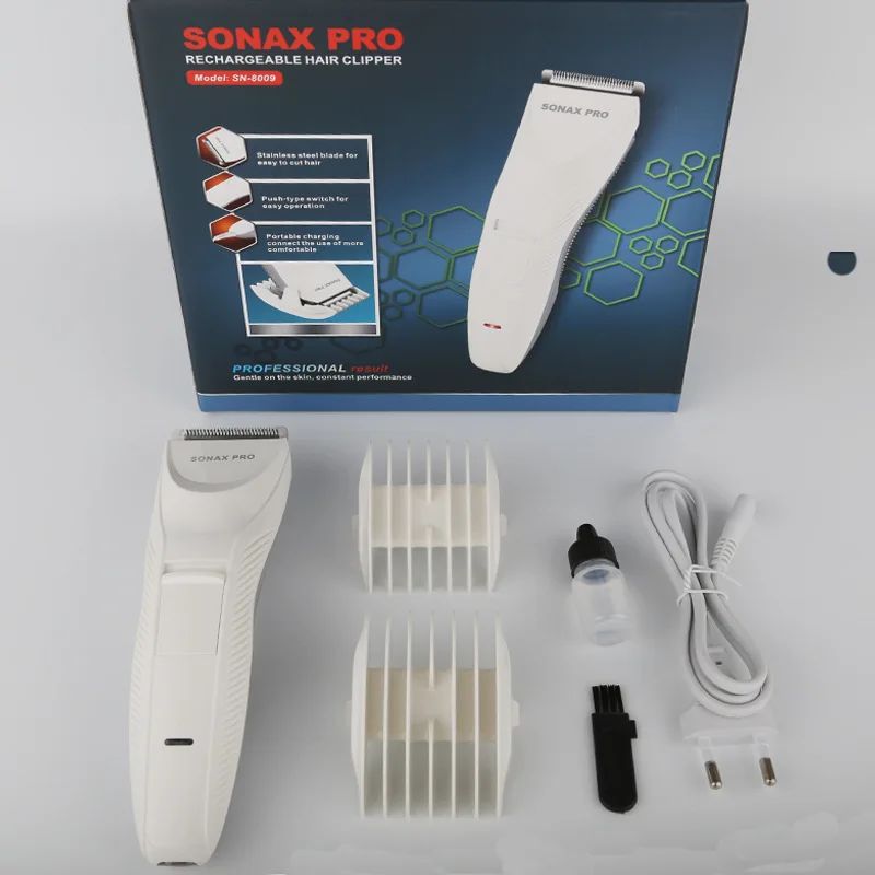 Триммер для волос SONAX PRO бесшумная Водонепроницаемая машинка стрижки бритва