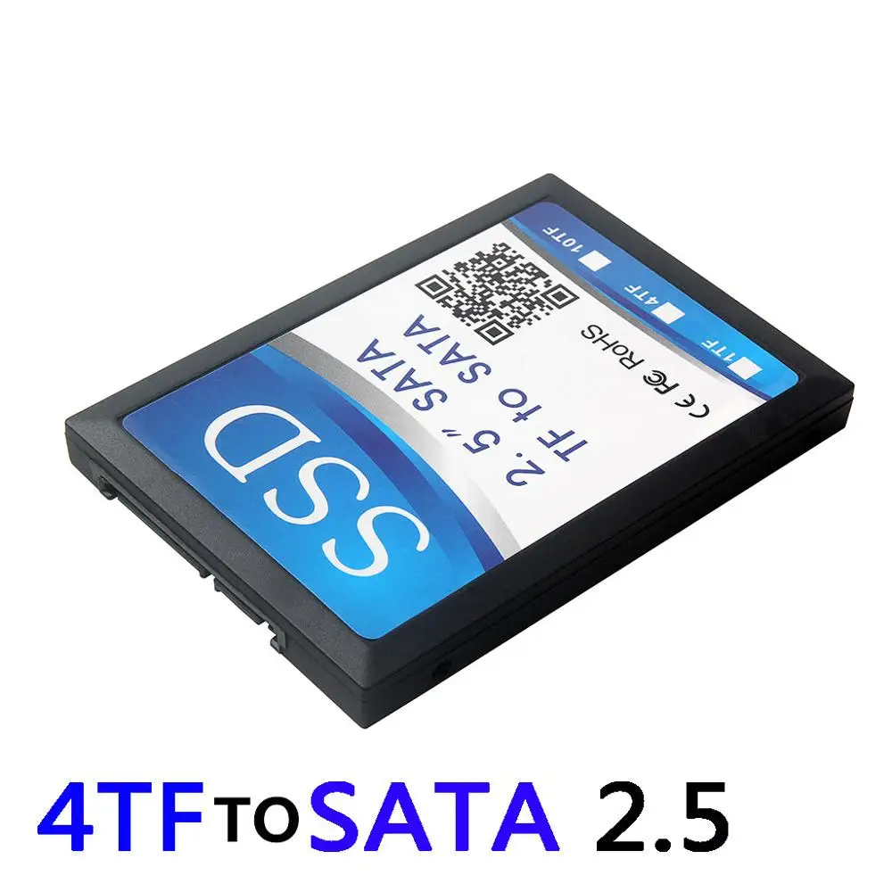 SP Бесплатная доставка Новинка 4 Micro SD TF карты до 22pin SATA адаптер 2 5 &quotКорпус для