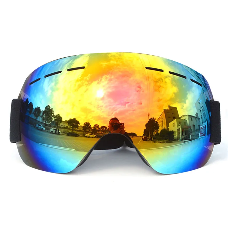 Лыжные очки UV400 слой анти туман большие лыжные маска снежные женские мужские для