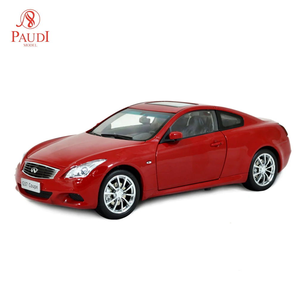 Paudi модель 1/18 1:18 1 18 масштаб Infiniti G37 купе 2013 Красная литая под давлением автомобиля