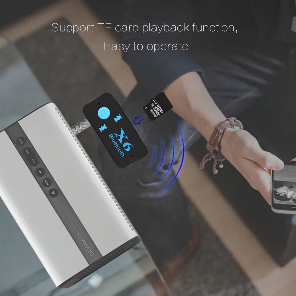 Tancredy Автомобильный Bluetooth Aux аудио приемник адаптер 3 5 мм разъем 4 1 Handsfree