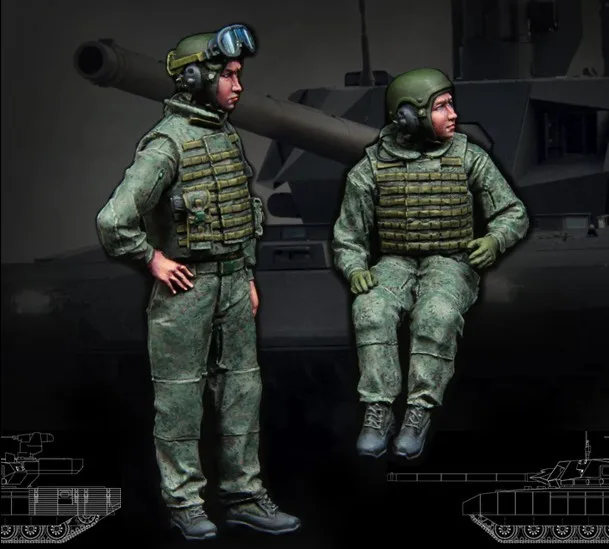 1/35 масштаб Современная война русский танкер 2 человек miniatures Второй мировой войны