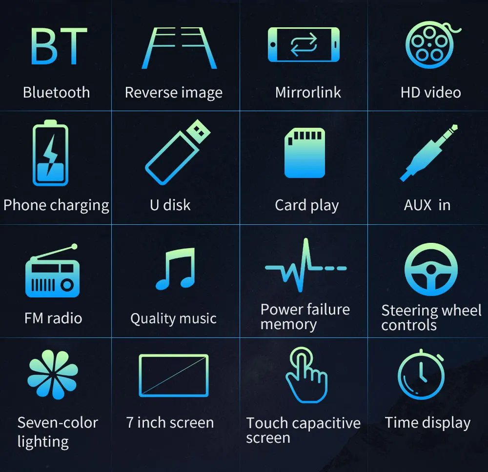 Авторадио " 2Din Android 7,1 автомобильный MP5 плеер gps Navi FM AM радио BT4.0 карта+ камера
