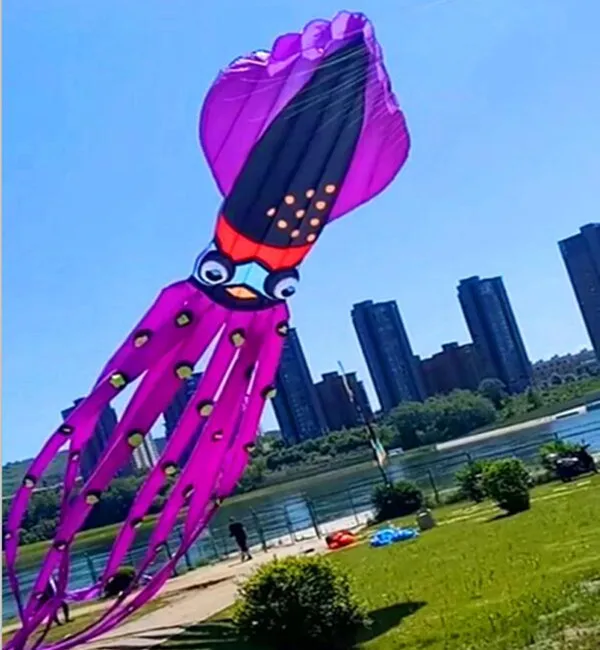 Бесплатная доставка большой мягкий воздушный змей 27 м летающие воздушные