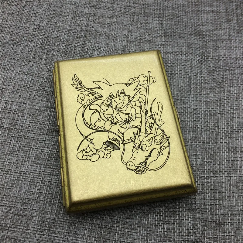 MR. K D02 Винтажный стиль Dragon Ball Goku Ride Dragon/Ride Cloud Мужской Латунный 16 обычный чехол для сигарет коробка для сигарет