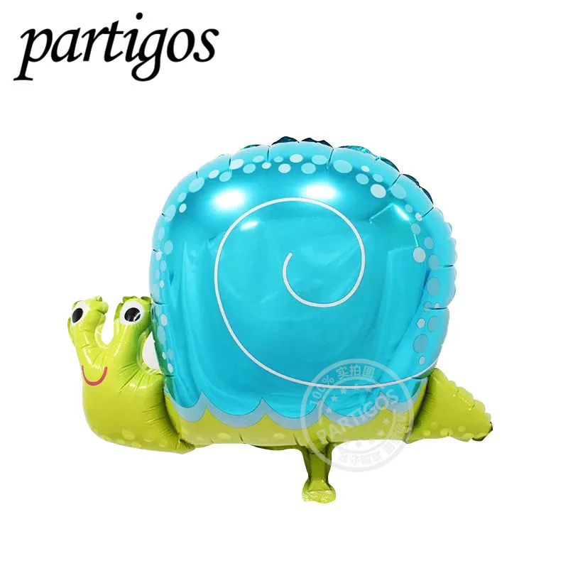 6pcs Snail 6 шт мини воздушные шары из фольги в виде животного День рождения украшения Дети океан рыбы шары надувные игрушки детский душ животные шарики для вечеринки - Цвет: 6pcs Snail