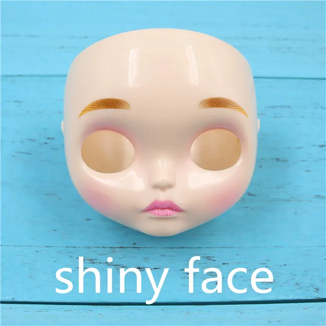 Blyth кукла ледяная игрушка Лицевая панель и винты для DIY пользовательские куклы - Цвет: shiny face