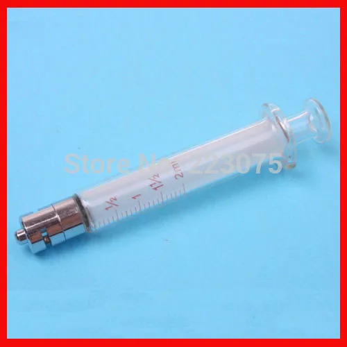 

New 2ml Glass Injector Glass Sampler Luer Lock Tip Glass syringe