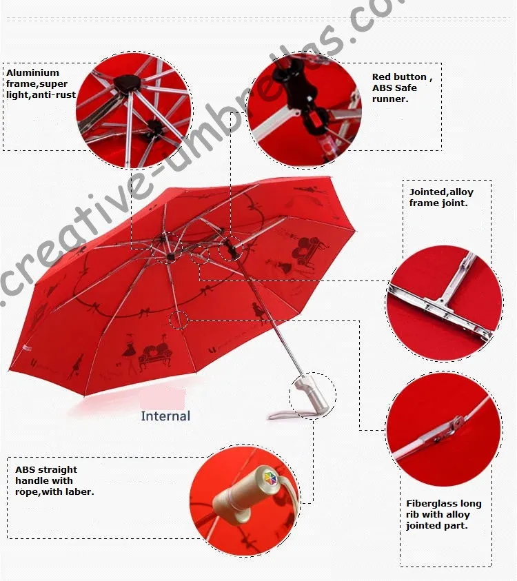 Эксцентричные велосипедные Зонтики из стекловолоконного сплава диаметр 99 см