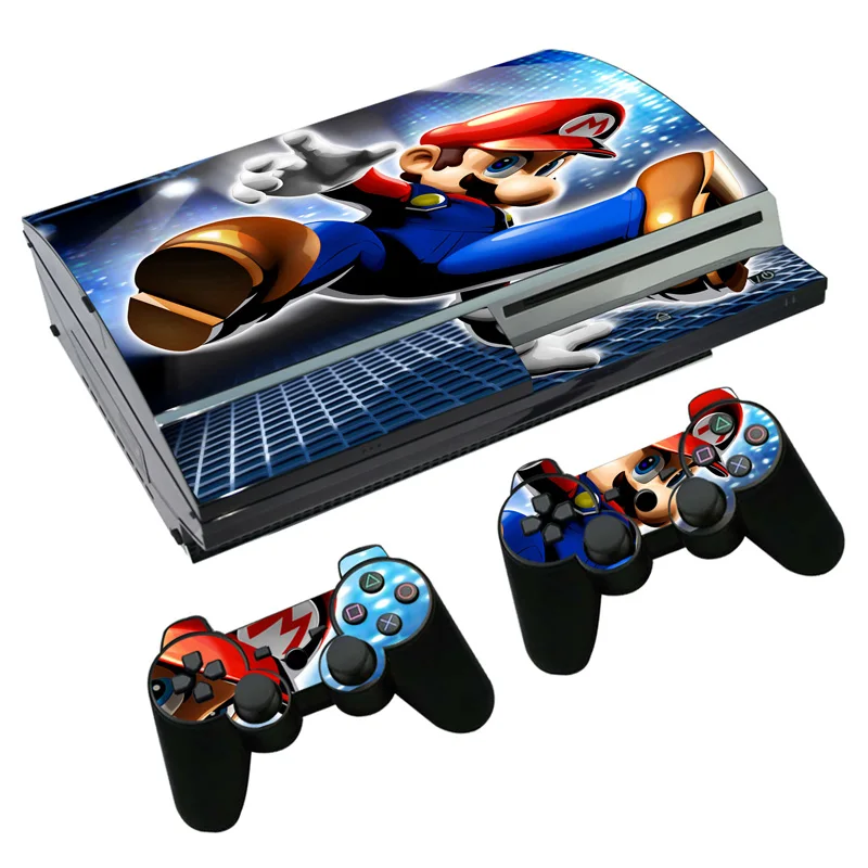Наклейка для Супер Марио кожи наклейка для PS3 Fat playstation 3 консоль и контроллеры для PS3 Скины Виниловые наклейки
