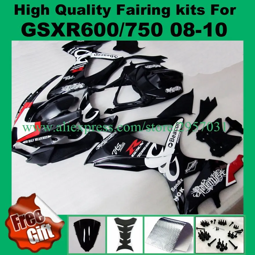 

Injection molding Fairing kit for SUZUKI GSXR600 2008 2009 2010 GSXR750 08 09 10 K8 K9 K10 Fairings #7229J-A GSX-R600 GSX-R750