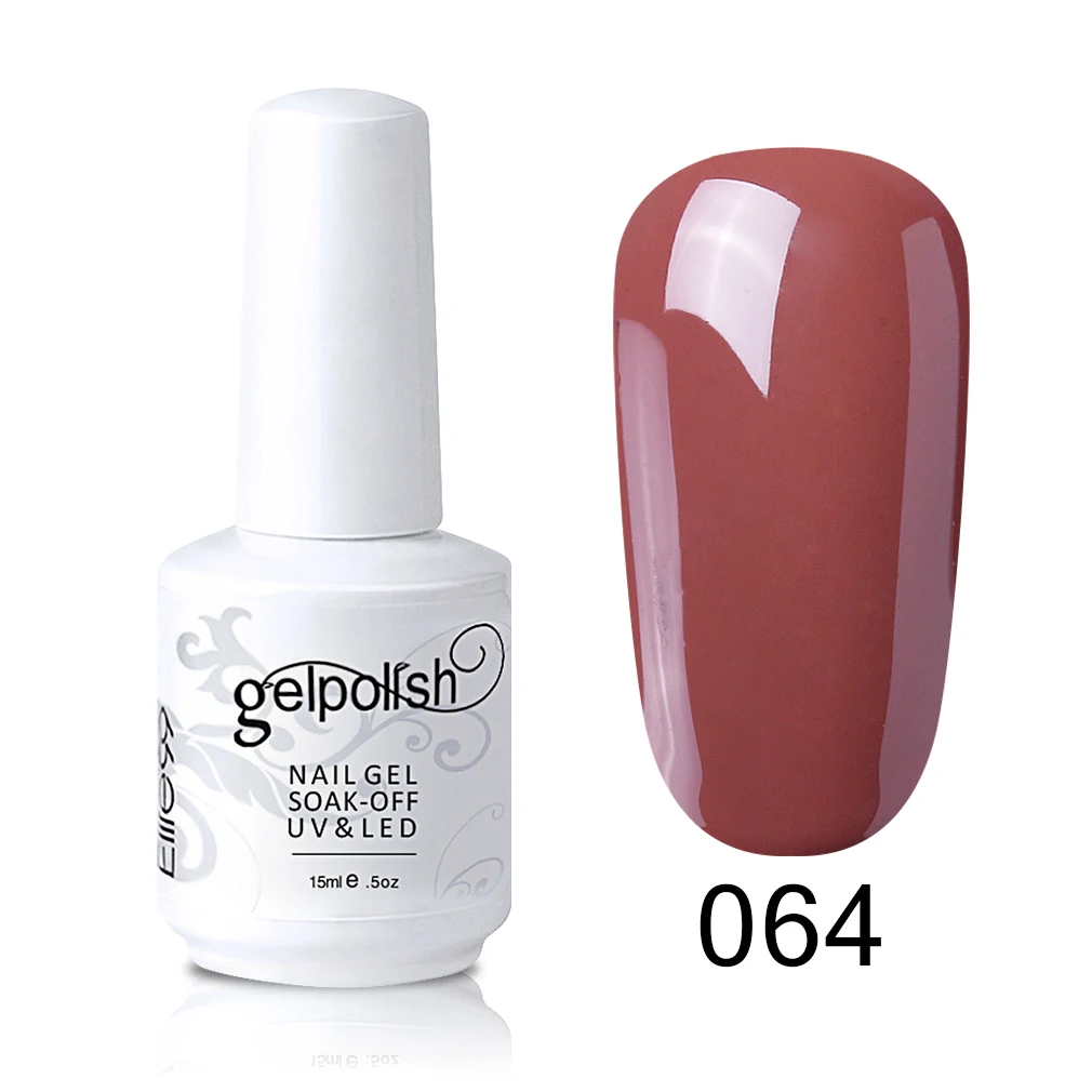 064-15ml Elite99 15 мл телесный цвет серия УФ-гель для ногтей замачивается база не протирать Топ Гель-лак для ногтей Vernis для макияжа ногтей Гель-лак - Цвет: 064-15ml