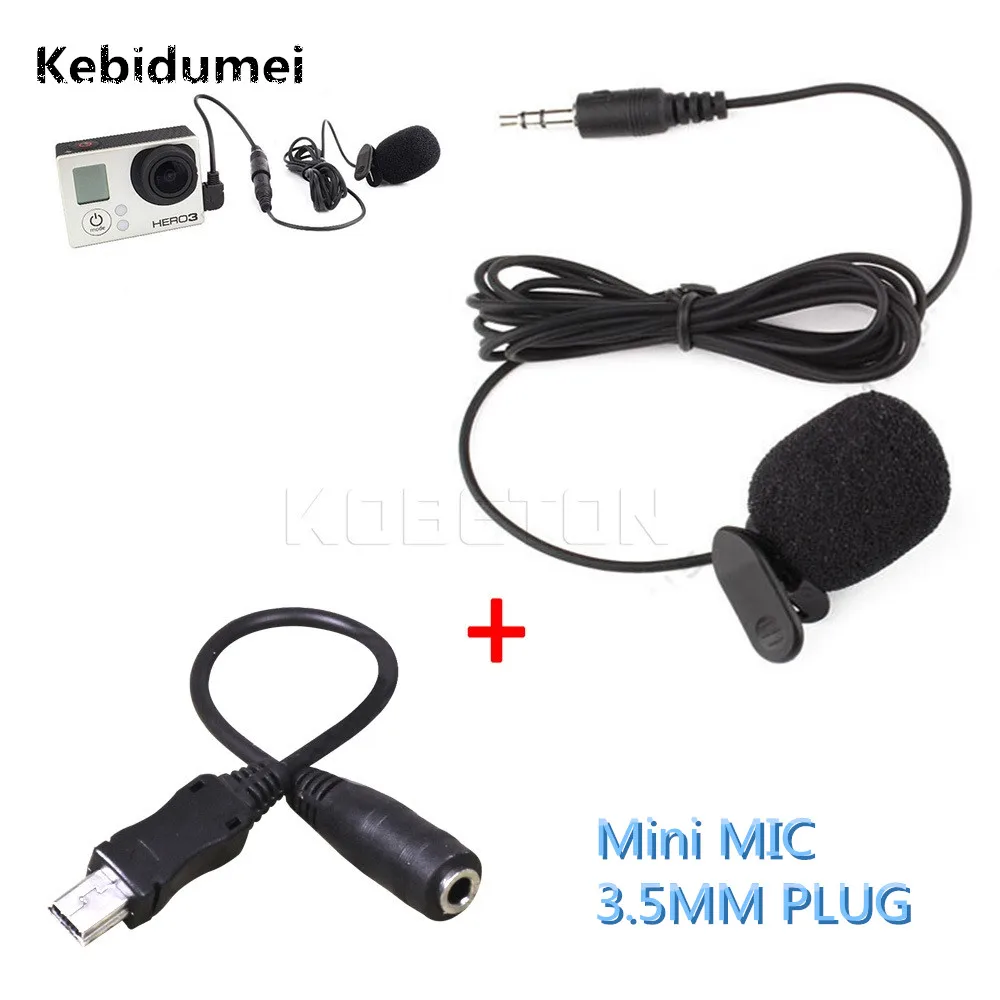 Kebidumei 3 5 мм активный зажим микрофон с внешним мини USB микрофоном аудио адаптер