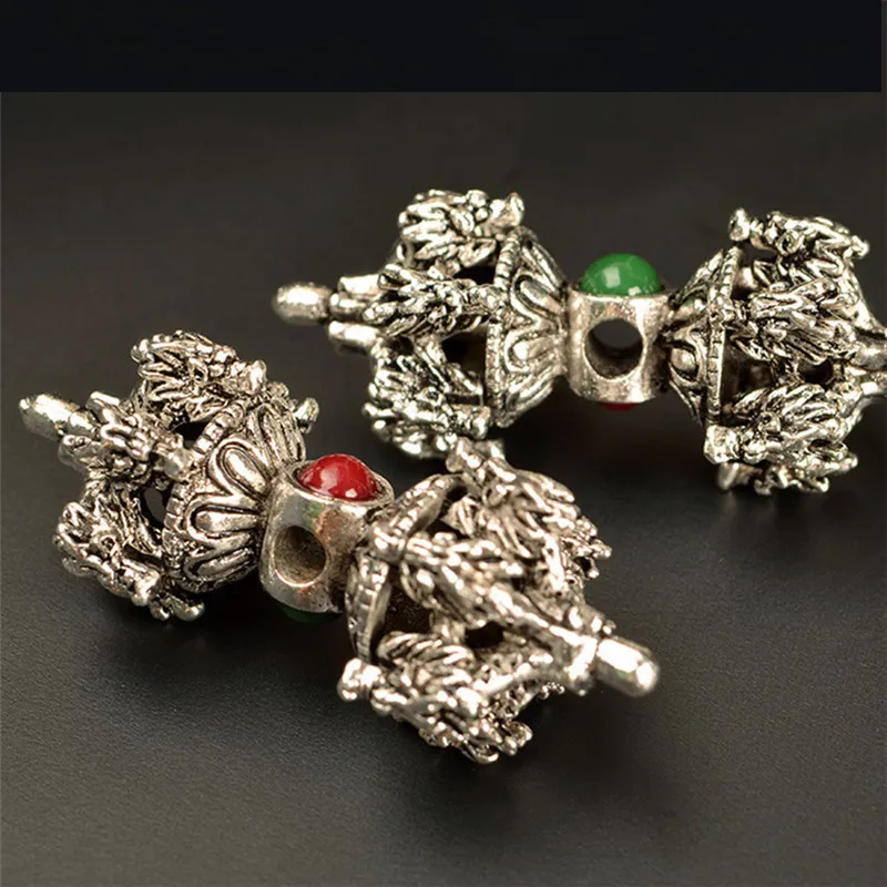 Бусины разделители серебряного цвета в античном стиле 2 шт.|Бусины| |