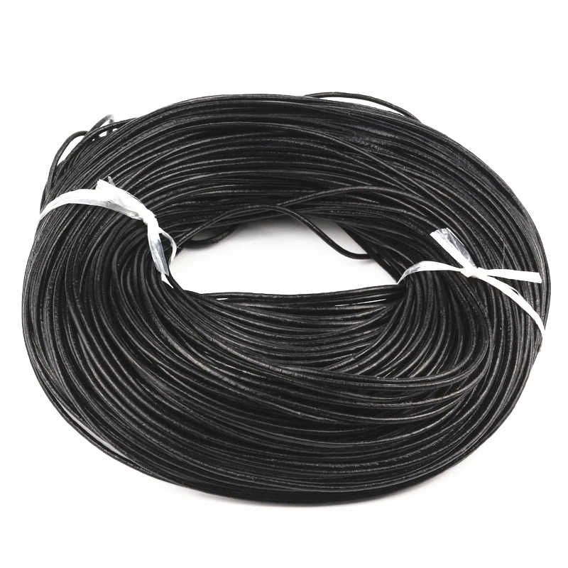 Шнур из натуральной кожи для изготовления ювелирных изделий сделай сам круглый