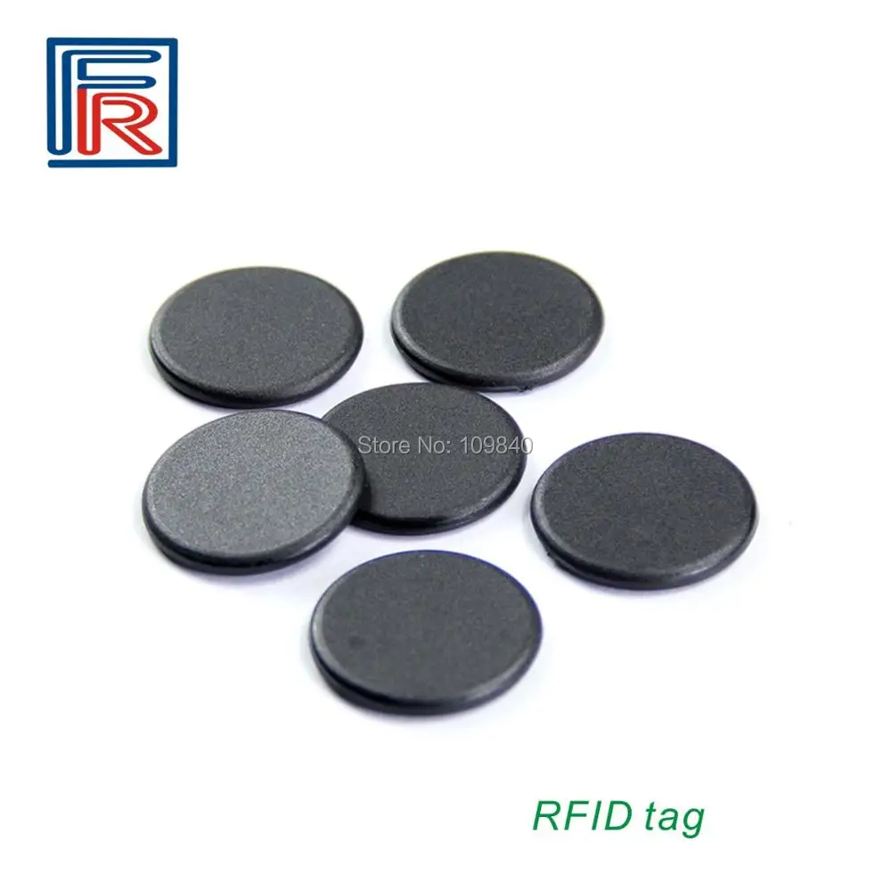 1000pcs 13.56mhz PPS RFID High-temperature Laundry Tag with FM08 1K byte 20mm Diameter Proximity coin tag | Безопасность и защита