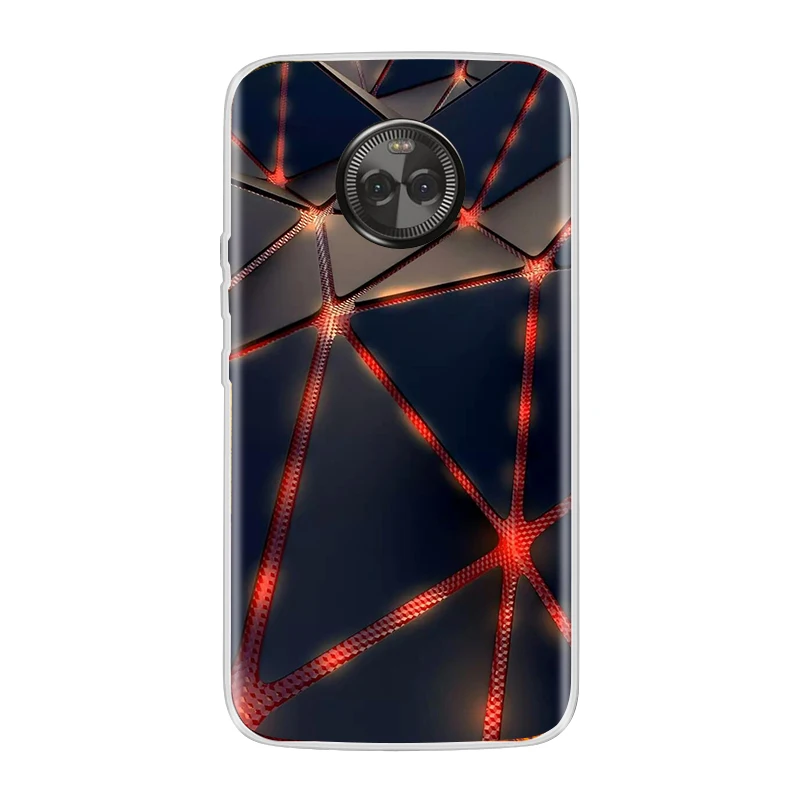 Чехол для Motorola Moto X4 силиконовый мягкий ТПУ чехол-накладка с рисунком | Мобильные